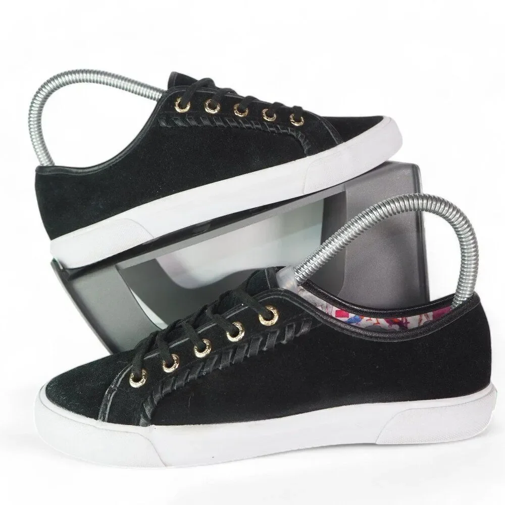 Jack Rogers Carter Suede Casual Shoes Black / White‎ Women's 6M